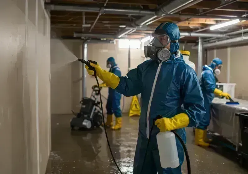 Basement Sanitization and Antimicrobial Treatment process in New Territory, TX